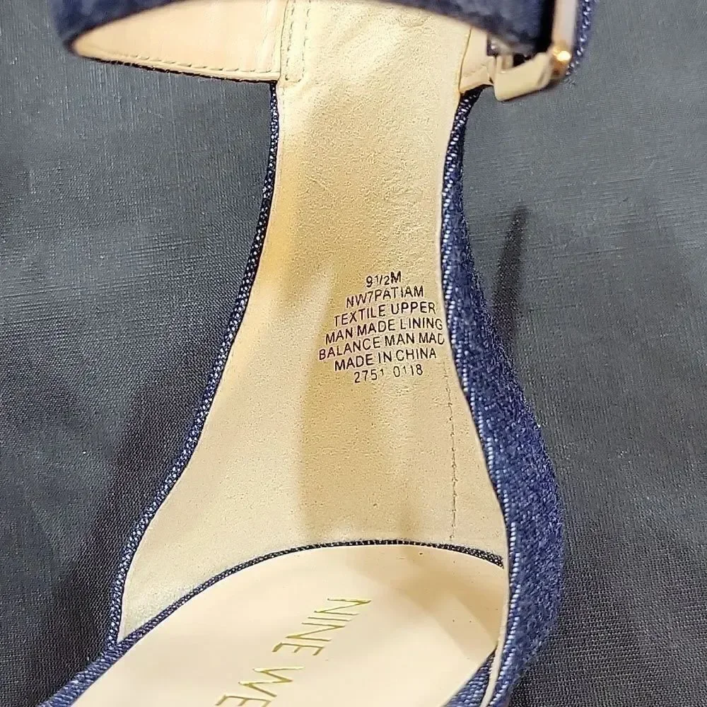 BRAND NEW NINE WEST PATIAN PEEP TOE WEDGE SANDAL